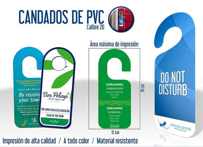 PVC Padlocks | Brazaletes Mexico