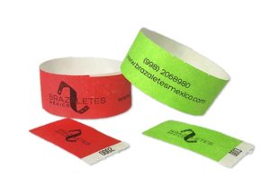 Brazalete de Tyvek 1 x 12 con cupón