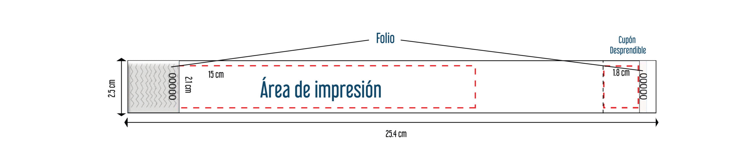 diagrama brazalete tyvek 1 x 10"