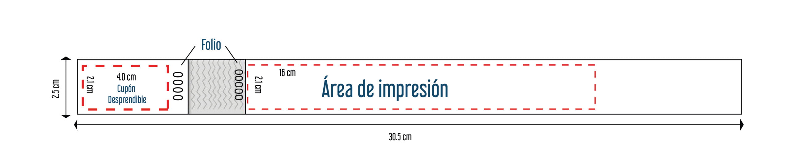 diagrama brazalete tyvek 1 x 12"